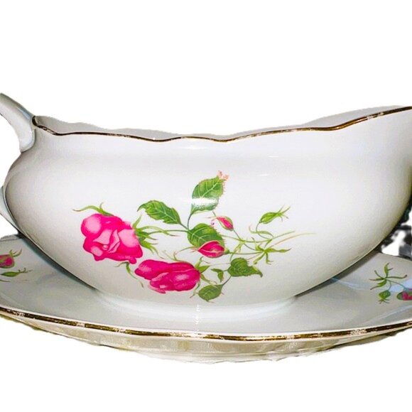 Fine Bohemian China Made in Czechoslovakia Gravy Bowl - Picture 5 of 13